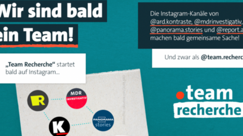 „ARD Team Recherche" heißt der gemeinsame Instagram-Kanal der ARD-Politmagazine. © Screenshot ARD