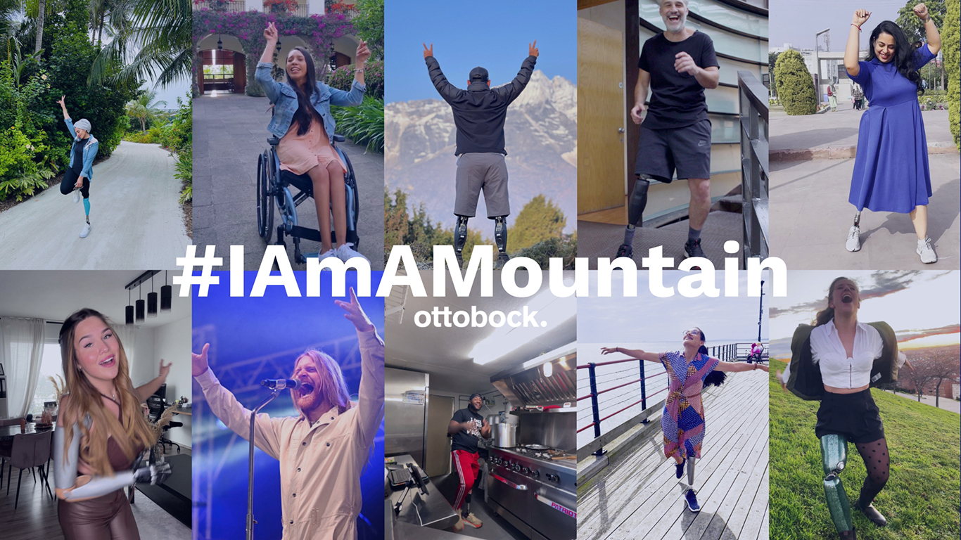 Die Kampagne „I Am A Mountain" von Ottobock. © Ottobock