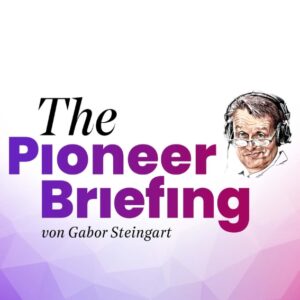 Cover des Podcasts „The Pioneer Briefing“: Die Themen orientieren sich an aktuellen Ereignissen. © Screenshot