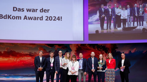 Der BdKom Award 2024 geht an das Kommunikationsteamvon Trumpf. © Anika Nowak