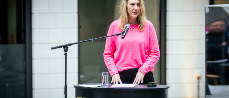 GWA-Präsidentin Larissa Pohl beim diesjährigen Neujahrsempfang in Hamburg. © Gesche Jaeger/GWA