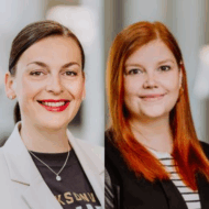 Katrin Schön (l.) und Sylvia Postranecky © WV Metalle