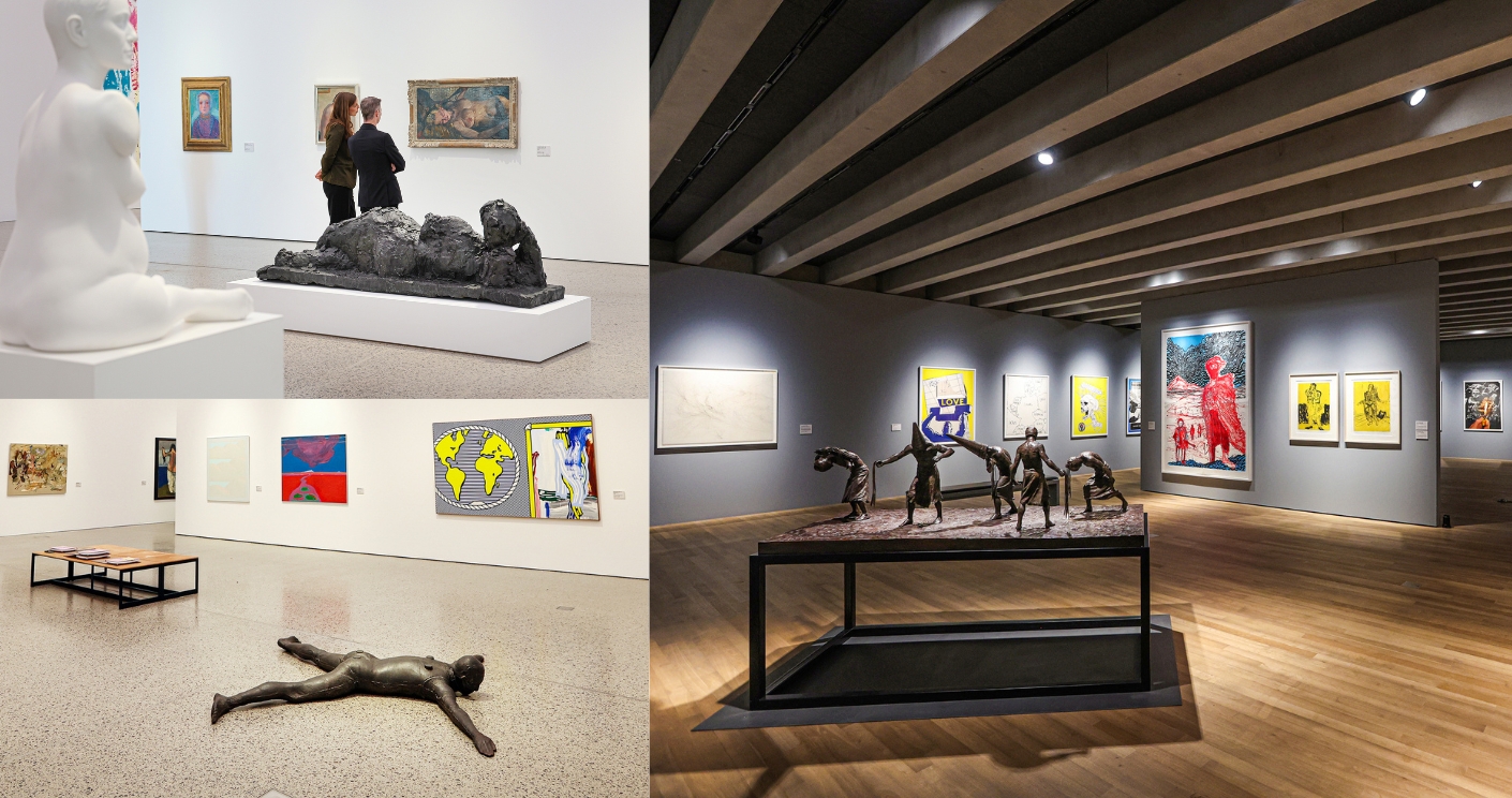 „FOCUS. Neue Blicke auf die Sammlung Würth“ heißt die aktuelle Ausstellung im Museum „Würth 2“. Zu sehen sind unter anderem Arbeiten von Paula Doepfner, Robert Longo, Daniel Richter, Georg Baselitz, Piet Mondrian, Hans Josephsohn und Roy Lichtenstein. ©  Ufuk Arslan