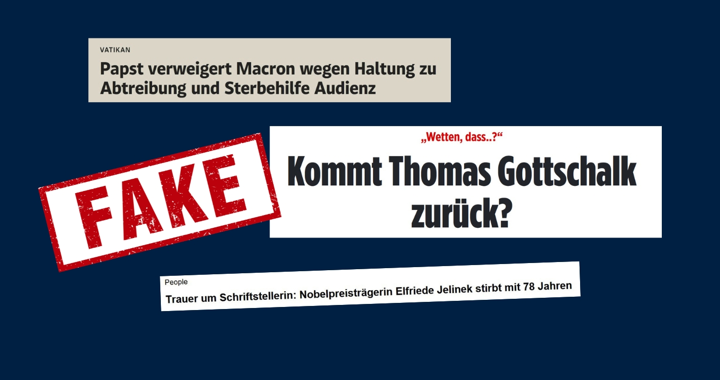 Die ungeprüfte Übernahme von Exklusivstorys gehört zum Standard heutiger Online-Berichterstattung, Fake News inklusive. © Screenshots