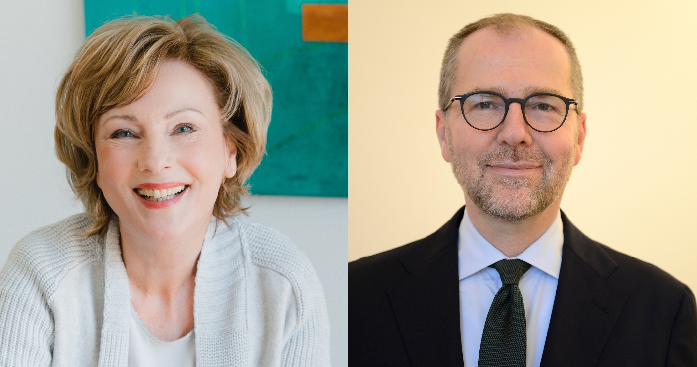 Besetzen Top-Positionen unter anderem in den Bereichen Corporate Communications, Government Relations und Marketing: Gabriele Kaminski und Christian Löcker. © Frau Winkelmann Businessfotografie; Nicci Kuhn