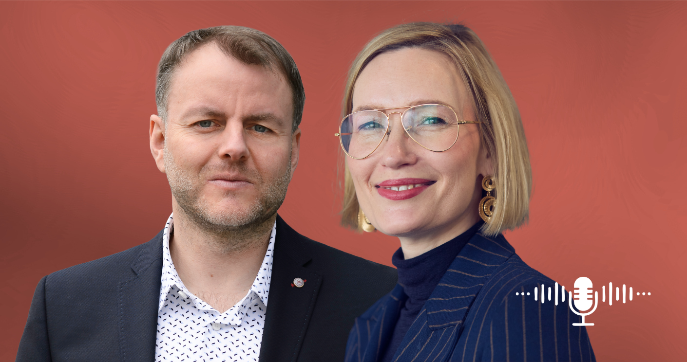 Ivonne Bollow spricht im Podcast mit Volker Thoms über CEO-Kommunikation auf Instagram. © Eric Remann; Die Hoffotografen